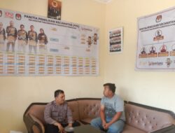 Anggota Polsek Tanjungkerta Silaturahmi dan Koordinasi dengan Anggota PPK