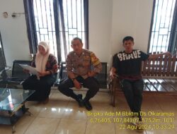 Bripka Ade Mulyana Bhabinkamtibmas Desa Cikaramas Tanjungmedar Polres Sumedang laksanakan sambang/silatrahmi kamtibmas
