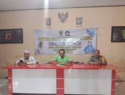 Bhabinkamtibmas Desa Mulyasari Monitoring Penyaluran Insentif Kader Posyandu dan Kader PKK untuk Bulan Agustus Tahun 2024