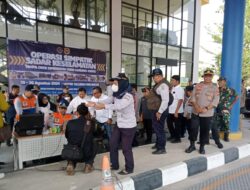 Kapolsek Tomo Hadiri Kegiatan Kunjungan Kerja Spesifik Komisi V DPR RI Dalam Rangka Meninjau Infrastruktur dan Trasportasi Jembatan Timbang Tomo