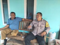 Bhabinkamtibmas Sambangi Warga Desa Kertaharja