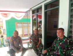 Bersinegri TNI – Polri,KAPolsek Tanjungkerta Polres Sumedang Polda Jabar,sambangi Koramil Tanjungkerta jalin silaturahmi