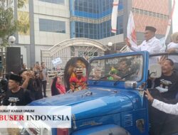 Pasangan ASRI Daftar ke KPU Blora Naik Jeep Terbuka, Usung Visi Blora Maju dan Berkelanjutan