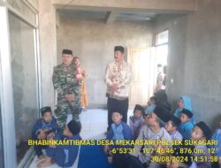 Polsek sukasari melaksanakan sambang untuk menjalin silaturahmi