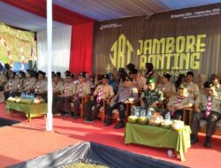 Kapolsek Tanjungkerta Hadiri Pembukaan Jambore Ranting Kwarran Tanjungkerta Tahun 2024