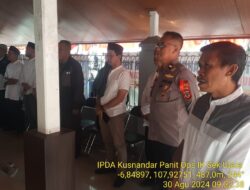Polsek Sumedang Utara Monitoring Kegiatan Tabligh akbar di Kecamatan Sumedang Utara Kabupaten Sumedang