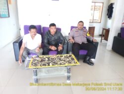 Bhabinkamtibmas Desa Mekarjaya Bripka Fariz Fahsya S.Sos. Laksanakan Sambang Silaturahmi Dalam Rangka Pelaksanaan Quick Wins Presisi Polri