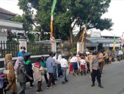 Polsek Tanjungkerta Amankan Karnaval Jambore Pramuka Ranting Tanjungkerta