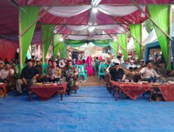 Sinergitas TNI – Polri Bhabinkamtibmas dan Babinsa Desa Rancamulya Monitoring Penutupan  Musabaqoh Tilawatil Qur’an  ( MTQ)