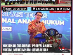 Lapas Muara Enim Terima Bantuan Material dari PT. TEL