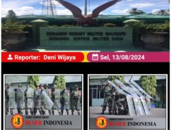 Dandim Muara Enim Cek Perlengkapan dan Kesiapan Anggota Latihan PHH.