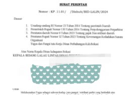 Tanggapi Surat Perintah Juru Pungut Retribusi Parkir, Dishub Kab. Bekasi Klaim SP Sudah Ditarik