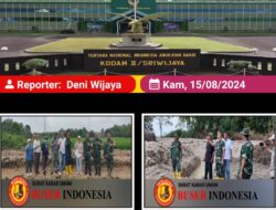 Dandim Muara Enim Bersama Tim Audit Dari Irjen Kementrian Pertanian Ke Muara Belida Dan Kec Sungai Rotan, Dalam rangka Uji Petik Optimalisasi Lahan