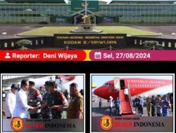 Pangdam II/Sriwijaya, Sambut Kunker Presiden RI Ir. H.Joko Widodo di Lampung