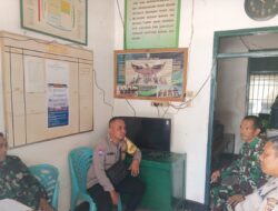 Sinergitas TNI – Polri,Polsek Tanjungkerta Polres Sumedang Polda Jabar,sambangi Koramil Tanjungkerta jalin silaturahmi