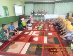 Bhabinkamtibmas Desa Margamukti Hadiri Rembug Stunting Tahun Anggaran 2024
