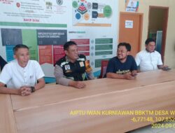 Aiptu Iwan Kurniawan sambangi desa binaan serta dumas keliling dalam rangka BEYOND TRUST PRESISI di wilayah Kec. Tanjungmedar