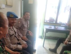 Sinergitas TNI – Polri,Polsek Tanjungkerta Polres Sumedang Polda Jabar,sambangi Koramil Tanjungkerta jalin silaturahmi
