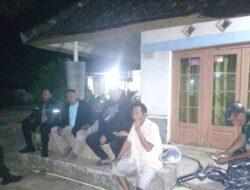Patroli malam gabungan, TNI-POLRI dalam rangka wujudkan situasi yang aman dan kondusif di wilayah hukum Polsek Tanjungkerta