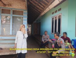 Polsek sukasari melaksanakan sambang untuk menjalin silaturahmi