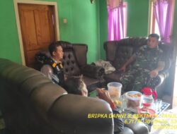 Untuk menjaga Sinergitas TNI/POLRI Bripka Dani Santika bersama Serka Sukamto melaksanakan sambang/silatrahmi kamtibmas