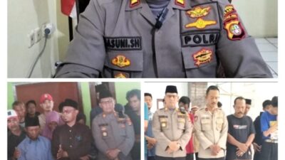Kapolsek Cabang Bungin AKP Basuni SH mendatangi rumah Duka Menyampaikan Rasa Belasungkawa