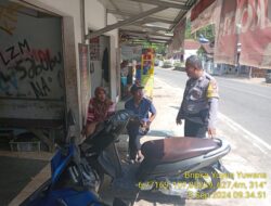 Aiptu Aceng, SH bersama Bripka Yuyun Yuwana melaksanakan sambang/silatrahmi Kamtibmas dan dumas keliling dalam rangka BEYOND TRUST PRESISI