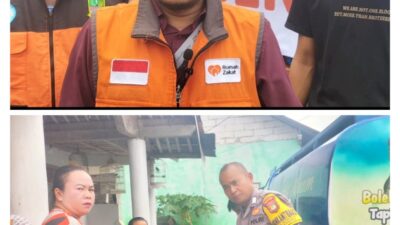 Rumah Zakat Bekasi Salurkan 3 Mobil Angkutan Air Minum Untuk Warga Kec.Sukawangi