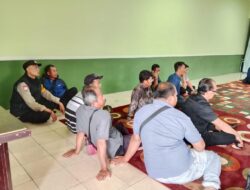 Bhabinkamtibmas Aipda Deni Gunawan S.IP. Monitoring Rapat Musyawarah Sarana Air Bersih Tempat Sarnimas Desa Margamukti