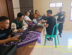 Aiptu Iwan Kurniawan sambangi warga masyarakat serta dumas keliling dalam rangka BEYOND TRUST PRESISI di wilayah Kec. Tanjungmedar