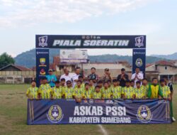 Kapolsek Sumedang Utara AKP Kiki Hartaki Kadarustamim S.Pd., M.H. Gelar Pengamanan Penutupan Turnamen Sepak Bola Piala Soeratin Tahun 2024