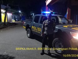 Anggota Polsek Sukasari Rutin Laksanakan Patroli KRYD Blue Light / Malam hari di Wilayah Kecamatan Sukasari Kabupaten Sumedang
