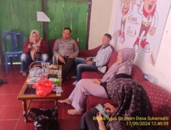 Aipda Tata Sasmita bersama Bripka Agus Sukmana Laksanakan Giat Sambang ke Sekretariat Panwaslu Kecamatan Tanjungmedar