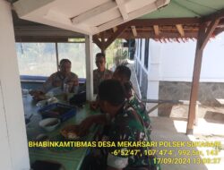 SILAHTURAHMI SINERGRITAS TNI-POLRI GUNA MEWUJUDKAN SITUASI KONDUSIP ,DIWILAYAH HUKUM POLRES SUMEDANG POLSEK SUKASARI