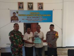 Aipda Rudi Kustiawan Monitoring Penyaluran Bantuan langsung tunai ( BLT) Dana Desa Sirnamulya