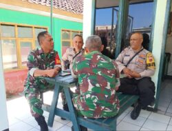 Sinergitas TNI – Polri,Polsek Tanjungkerta Polres Sumedang Polda Jabar,sambangi Koramil Tanjungkerta jalin silaturahmi