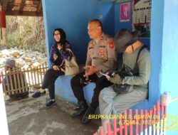 Kapolsek Tanjungmedar bersama Bripka Dani Santika Sambang Warga masyarakat 