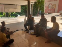 Untuk menjaga Sinergitas TNI/POLRI Bripka Dani Santika bersama Serka Sukamto melaksanakan sambang/silatrahmi kamtibmas