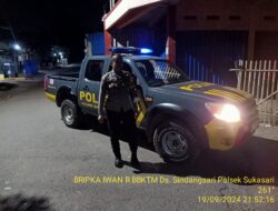 Anggota Polsek Sukasari Rutin Laksanakan Patroli KRYD Blue Light / Malam hari di Wilayah Kecamatan Sukasari Kabupaten Sumedang