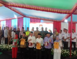 KPU Kota Pagar Alam Gelar Rapat Pleno Terbuka Pengundian No urut Paslon Walikota Dan Wakil Walikota
