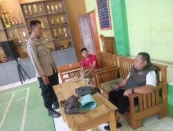 Silaturahmi Bhabinkamtibmas Desa Darmawangi Kepada Warga Binaan