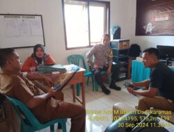 Aiptu Aceng, SH bersama Bripka Yuyun Yuwana melaksanakan sambang/silatrahmi Kamtibmas dan dumas keliling dalam rangka BEYOND TRUST PRESISI