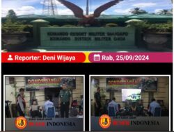 Kodim 0404/Muara Enim Sambut HUT TNI Ke-79 TA. 2024, Gelar Donor Darah Bersama PMI Muara Enim