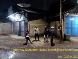 Anggota Polsek Sukasari Rutin Laksanakan Patroli KRYD Blue Light / Malam hari di Wilayah Kecamatan Sukasari Kabupaten Sumedang