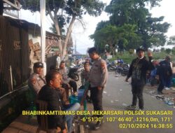 Polsek sukasari melaksanakan sambang untuk menjalin silaturahmi