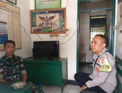 Sinergitas TNI – Polri,Polsek Tanjungkerta Polres Sumedang Polda Jabar,sambangi Koramil Tanjungkerta jalin silaturahmi