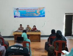 Bripka Agung Monitoring Pelaksanaan Penyaluran Insentif guru ngaji, guru MDA/Paud dan Bantuan Langsung Tunai (BLT) yang bersumber dari Dana Desa tahun 2024 di Desa Girimukti
