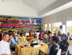 Kapolres Pagar Alam Bersama Rekan Media dan LSM Dalam Rangka Pilkada Damai