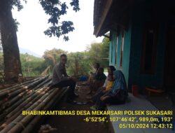 Polsek sukasari melaksanakan sambang untuk menjalin silaturahmi