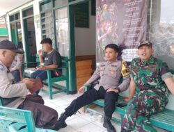 Sinergitas TNI – Polri,Polsek Tanjungkerta Polres Sumedang Polda Jabar,sambangi Koramil Tanjungkerta jalin silaturahmi